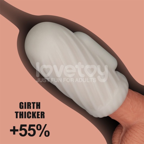 Lovetoy - Knights Ring Vibro 2in1 Sleeve - Spiral photo