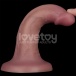 Lovetoy - 6'' 雙層柔軟震動假陽具 - 肉色 照片-6