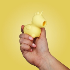 Creative C - 迷你獨角獸陰蒂吸啜震動器 - 黃色 照片