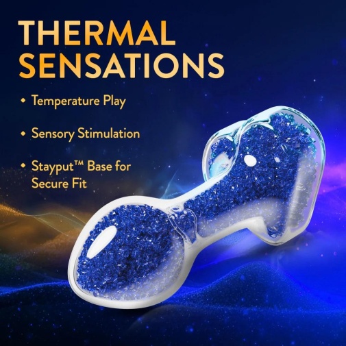 Oh My Gem - Prestige Butt Plug - Blue photo