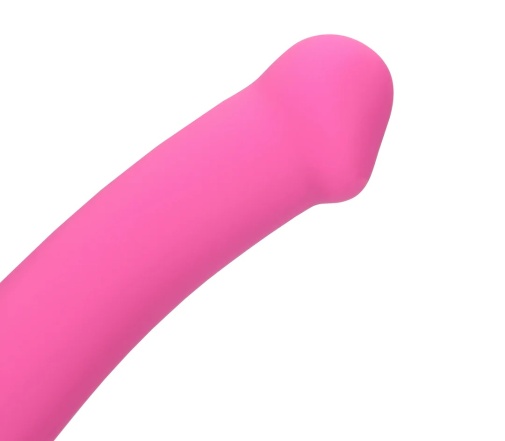 Loveline - Non-Phallic Vibro Dildo M - Powerful Pink photo