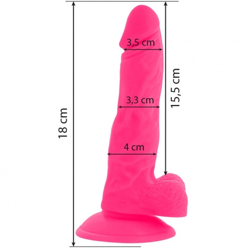 Diversia - Flexible Vibro Dildo 18cm - Pink photo