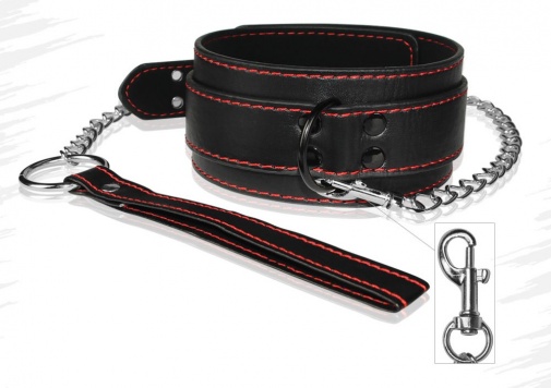 Lovetoy - Bondage Fetish Collar - Black photo