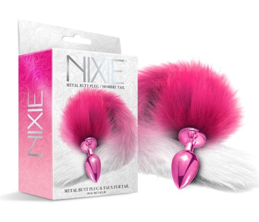 Nixie - 尾巴金属后庭塞 - 粉红色 照片