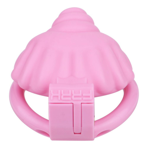 FAAK - Shell Resin Chastity Cage - Pink photo