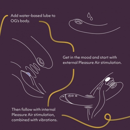 Womanizer - OG Pleasure Air G-Spot Vibrator - Aubergine photo