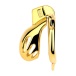 FAAK - Chastity Cage 184 w Belt & Plug - Gold photo-2