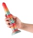 NS Novelties - 9" Colours Stacked Dildo - Red/Gold photo-2