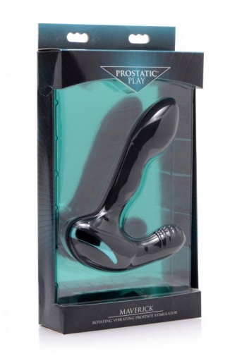 Prostatic Play - Maverick 雙頭轉動前列腺刺激震動器 - 黑色 照片