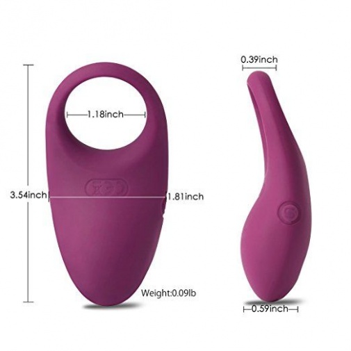 SVAKOM - Winni Remote Control Vibro Ring - Violet photo