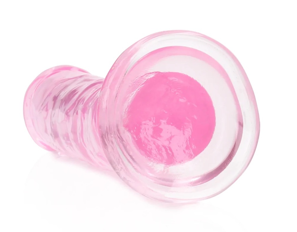 Ready for a CRYSTAL CLEAR orgasm? Reach your finest climax i... RealRock - 6" Straight Realistic Dildo - Pink photo-6