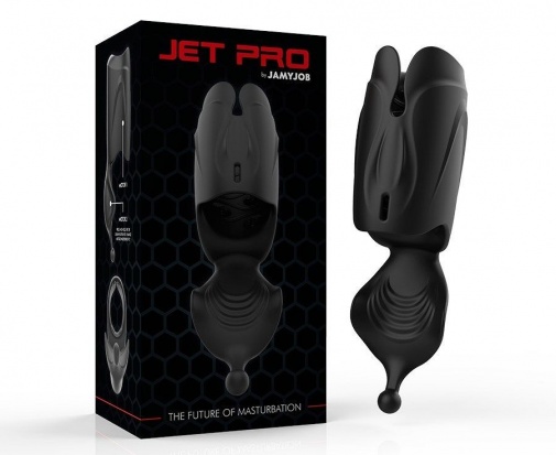 Jamyjob - 男士用充電式震動自慰器 - 黑色 照片
