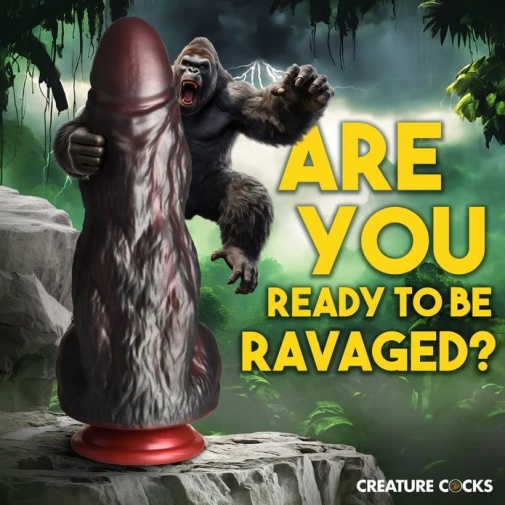 Creature Cocks - King Kong Dildo - Black/Red photo