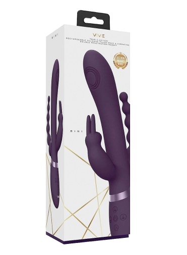 Vive - Rini Double Rabbit Vibrator - Purple photo