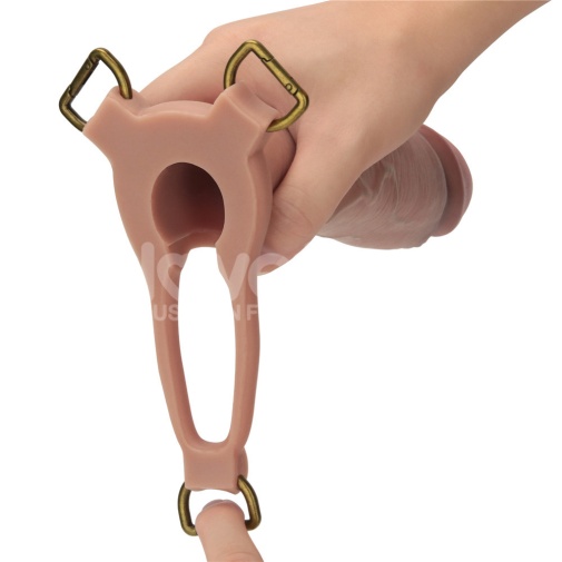 Lovetoy - 9'' Ingen Enhanced Strap-On Set XS-M - Flesh photo