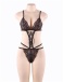 Ohyeah - Charming Lace Teddy - Black - 3XL photo-4