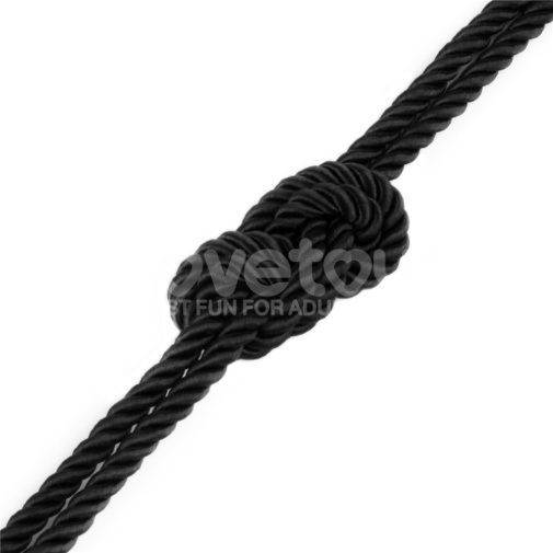 Lovetoy 叛逆的操控師 絲質光滑束縛繩 10米 - 黑色 照片