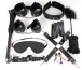 MT - Bondage Set 11pcs w Fluff - Black photo