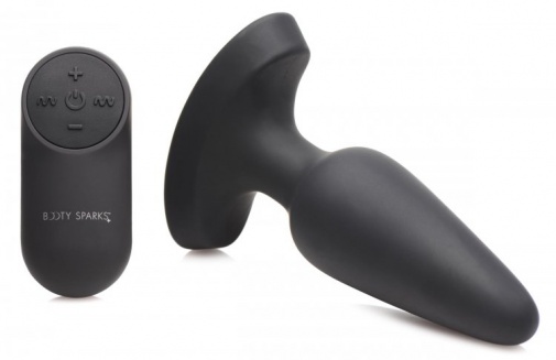 Booty Sparks - Laser Heart Anal Plug M - Black photo