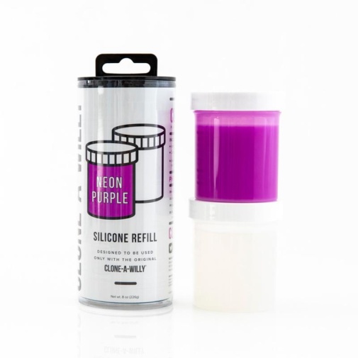 Clone A Willy - 矽膠倒模補充裝 - 紫色 照片