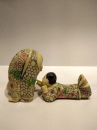 中國風情色瓷器 照片
