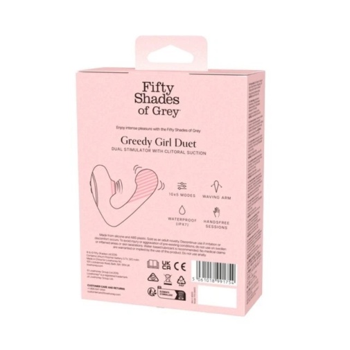 Fifty Shades of Grey – Greedy Girl Duet Vibrator - Black photo