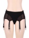 Ohyeah - Lace Garter Panty - Black - XL photo-5