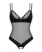 Obsessive - Nesari Crotchless Teddy - Black - XS/S photo-3