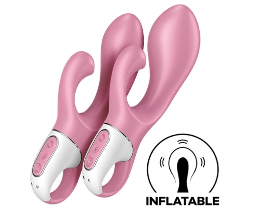 Satisfyer - Air Pump 兔子震动棒 - 粉红色 照片