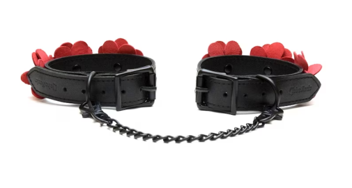 Liebe Seele - Flower Rhythm Hand Cuffs - Black/Red photo