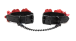 Liebe Seele - Flower Rhythm Hand Cuffs - Black/Red photo-2
