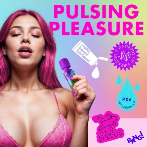 Bang! - Rainbow Mini Wand Vibrator photo