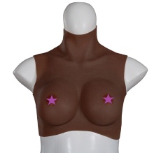XX-Dreamstoys - 超逼真乳房 中碼 - 黑色 照片