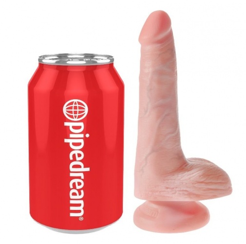 King Cock - 6″ Cock With Balls - Flesh photo