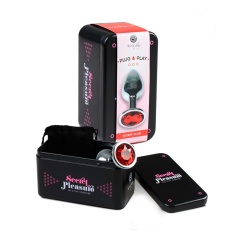 Secret Play - Metal Anal Plug M - Red photo