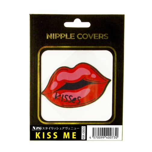 NPG - Kiss Me Nipple Covers - Red photo