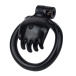 FAAK - Hand Shaped Resin Chastity Cage - Black photo-5