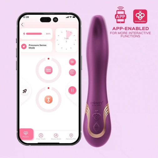 Honey Play Box - Fling App Licking Vibrator - Purple photo