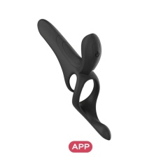 Honey Play Box - Pleasure Pivot App Couples Vibrator - Black photo