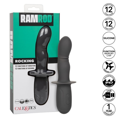 CEN - Ramrod Rocking Vibro Dildo - Black photo