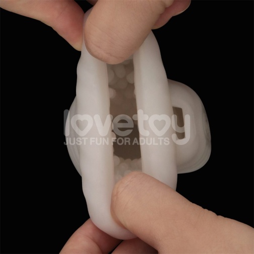 Lovetoy - Knights Ring Vibro 2in1 Sleeve - Wavy photo
