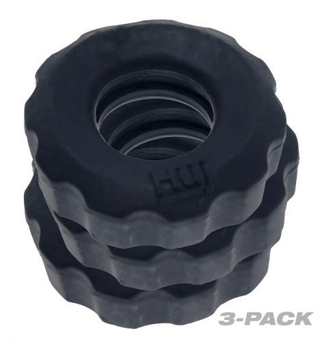 Hunkyjunk - Super Huj C-Rings - Black photo