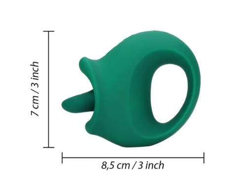 Loveline - Licking Vibro Clit Stimulator - Green photo