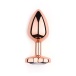 MT - Heart Anal Plug S-size - Rose Gold photo