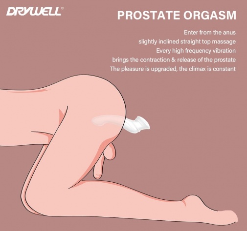 Drywell - 女王權杖 情侶震動器 - 白色 照片