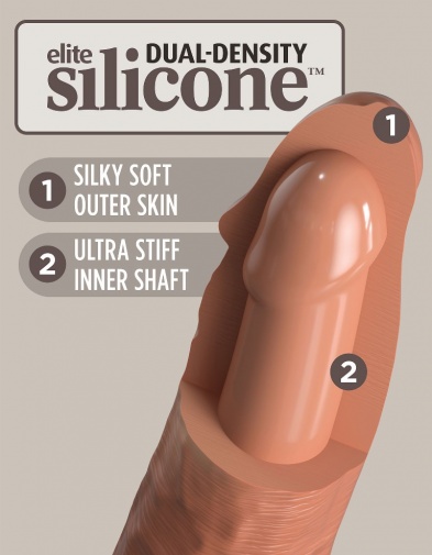 King Cock - 6" Elite Cock - Caramel photo