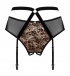 Obsessive - Allunes Crotchless Garter Belt - Black - 2XL/3XL photo-7