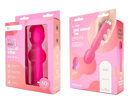 Bodywand - My First 迷你震动按摩棒 - 粉红色 照片