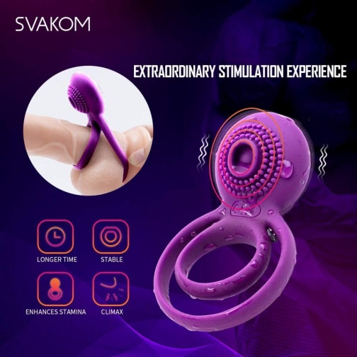 SVAKOM - Tammy 震動環 - 紫色 照片
