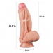 Lovetoy - 10" 雙層特大碼假陽具 - 肉色 照片-19